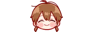 😊 Anime, Chibi, Słodkie, Uśmiechnięta, Dziewczyna telegram sticker