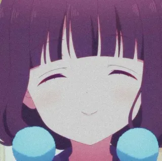 🍇 anime, smile, cartoon, cute, girl, happy telegram sticker