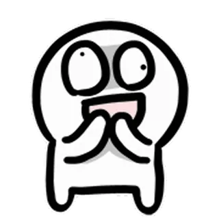 😃 Cartoon, Aufgeregt, Fröhlich, Freudig, Süß whatsapp sticker