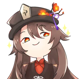 🌸 Hu Tao Genshin Impact anime, personaggio, gioco, hu tao, genshin telegram sticker