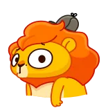 🕵️‍♂️ lion, animal, cartoon, cute, wildlife, illustration telegram sticker