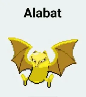 🆘 Alabat Alabat, kelelawar, hewan, emas, imut, terbang telegram sticker