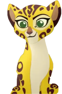 🙂 Fuli The Lion Guard guépard, animal, dessin animé, Fuli, La Garde du Roi Lion, Disney telegram sticker