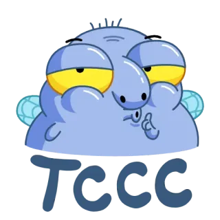 🤩 Tccc cartoon, animated, middle finger, offensive gesture telegram sticker
