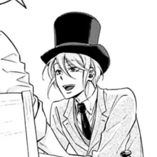 🎩 William James Moriarty Moriarty the Patriot Moriarty the Patriot, William James Moriarty, Anime, Manga, Topi tinggi, Setelan telegram sticker
