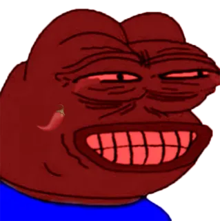 🐸 Pepe the Frog Pepe o sapo, Meme, Cultura da internet, Vermelho, Irritado, Sapo whatsapp sticker