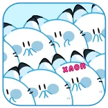 👏 XAOII pegatina, lindo, dibujos animados, animal, ilustración telegram sticker