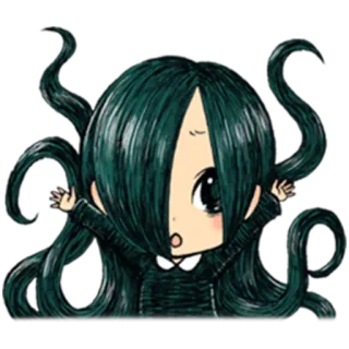 😱 Чиби, Аниме, Милый, Манга, Каваий, Мультфильм, Кукла telegram sticker