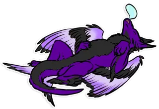 😴 Anthro, Fantaisie, Créature, Ailé, Animal whatsapp sticker