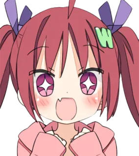 😆 anime, cute, cartoon, girl, kawaii, manga telegram sticker