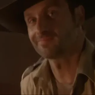 😉 Rick Grimes The Walking Dead Rick Grimes, The Walking Dead, zombie apocalypse, sheriff, survival, tv show telegram sticker