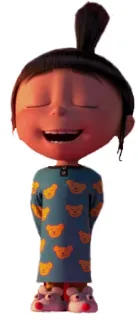 😲 Agnes Despicable Me Cartoon, Animation, Mädchen, Pyjama, Süß telegram sticker