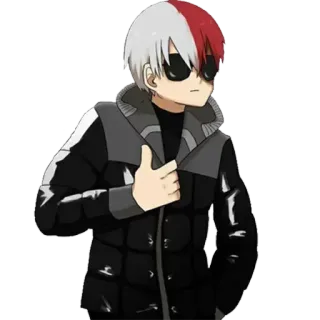 😎 Shoto Todoroki My Hero Academia Anime, My Hero Academia, Shoto Todoroki, Karakter whatsapp sticker