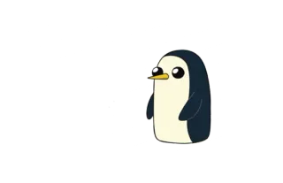 🐧 Gunther Adventure Time penguin, Gunther, Adventure Time, cartoon, animated, animal telegram sticker