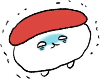 😨 寿司, 卡哇伊, 可爱, 食物, 日本 telegram sticker