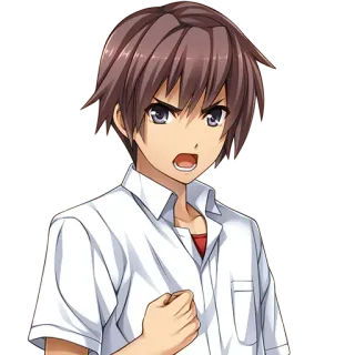 😤 Anime, Manga, En colère, Garçon, Dessin animé, Étudiant telegram sticker