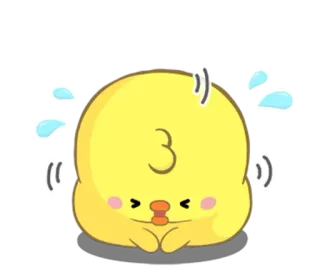 😒 鸭子, 可爱, 表情符号, 贴纸 telegram sticker
