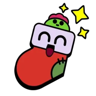 ✨ cartoon, zombie, holiday, sock, christmas, cute telegram sticker
