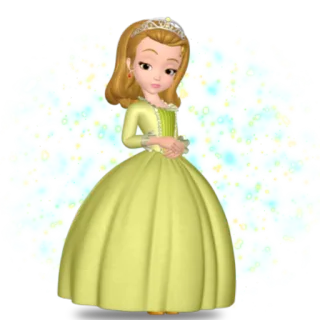 😒 Sofia Sofia the First princesse, dessin animé, fille, Disney, Sofia la première, personnage telegram sticker