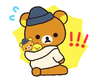 🌸 Rilakkuma rilakkuma, медведь, каваий, милый, мультфильм, персонаж telegram sticker