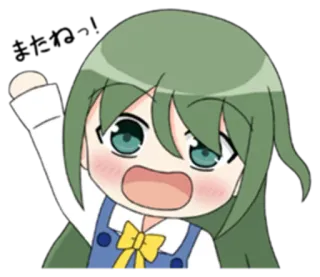 🙋 Anime, Cartoon, Figur, Mädchen, Süß telegram sticker