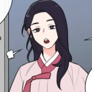 ♥️ mulher, coreano, roupa tradicional, anime, mangá telegram sticker
