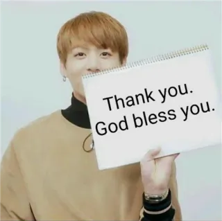 🙂 Thank you. God bless you. bedankt, zegen, groet, dankbaarheid, waardering telegram sticker