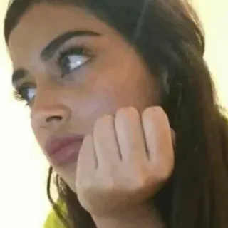 🍥 vrouw, gezicht, meisje, portret, persoon, ogen telegram sticker