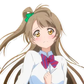 😍 Anime, Garota, Desenho animado, Uniforme escolar telegram sticker
