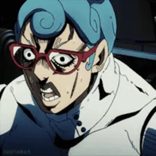 😨 Ghiaccio JoJo's Bizarre Adventure anime, character, Ghiaccio, JoJo, bizarre, adventure telegram sticker