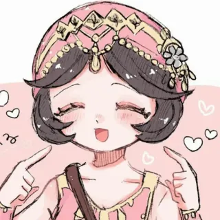 ☔️ cartoon, illustration, girl, cute, smiling, happy telegram sticker