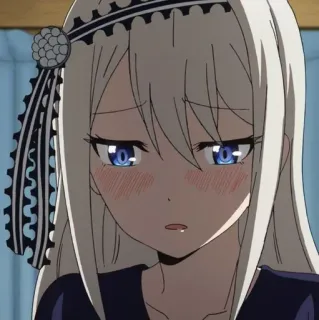 😓 Anime, Meisje, Kawaii, Schattig, Manga, Vrouwelijk whatsapp sticker
