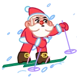 Jolly Santa telegram stickers