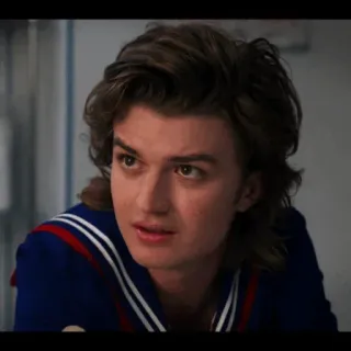 ♠️ Steve Harrington Stranger Things Steve, Harrington, Stranger Things, Charakter, Netflix whatsapp sticker