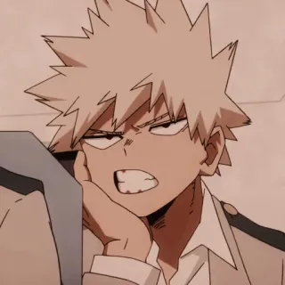 🧚 Katsuki Bakugo My Hero Academia Anime, Katsuki Bakugo, My Hero Academia, Personaje, Dibujo animado whatsapp sticker
