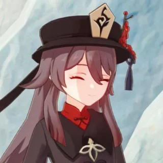 👻 Hu Tao Genshin Impact 胡桃, 原神, 动漫, 游戏角色, 电子游戏, 可爱, 微笑 telegram sticker