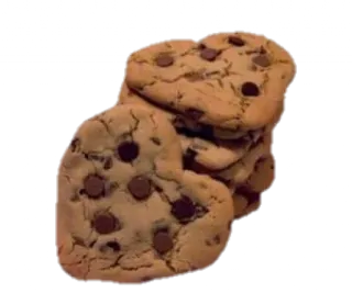 🥯 chocolate chip cookie, cookies, dessert, food, sweet, baked goods telegram sticker