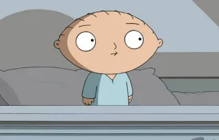 😕 Stewie Griffin Family Guy stewie, family guy, cartoon, baby telegram sticker