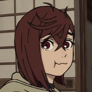 😋 @lily_fox anime, kobieta, dziewczyna, kreskówka, portret telegram sticker