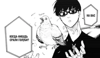 🕊 КОГДА-НИБУДЬ СРАЛИ ГОЛУБИ? НА ВАС 애니메이션, 만화, 새, 비둘기, 말풍선 telegram sticker
