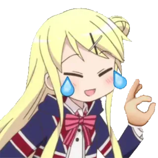 😂 Anime, Gadis, Oke, Menangis, Emoji telegram sticker
