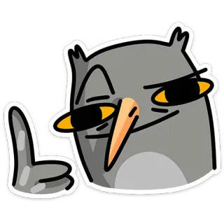🦉 cú mèo, hoạt hình, nhãn dán, chim, hài hước, vui nhộn whatsapp sticker