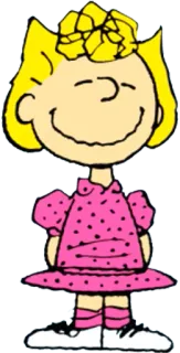 😊 Sally Brown Peanuts 漫画, 女の子, ピーナッツ, サリー, 可愛い telegram sticker