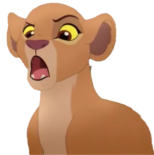 😤 Kiara The Lion King II: Simba's Pride Kiara, Roi Lion, La garde du Roi Lion, Disney, Dessin animé, Animal, Lion telegram sticker
