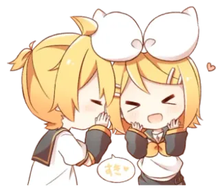 💭 すき♡ Anime, Imut, Kawaii, Cinta, Persahabatan, Berbisik telegram sticker