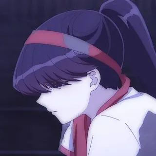 ☂️ Komi Shouko Komi Can't Communicate Anime, Komi Can't Communicate, Komi Shouko, Triste, Manga telegram sticker