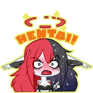 😳 HENTAI!! Anime, Manga, Hentai, Dibujo animado, Ilustración, Kawaii whatsapp sticker