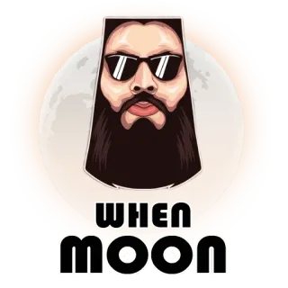 🌕 WHEN MOON luna, cripto, meme, cuando luna, inversión, finanzas, criptomoneda telegram sticker