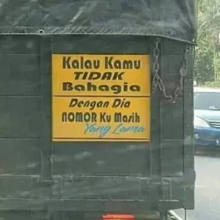 🥰 Kalau Kamu TIDAK Bahagia Dengan Dia NOMOR Ku Masih Yang Lama telegram sticker