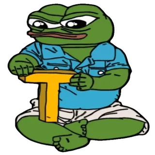 🐸 Pepe the Frog 青蛙, 表情包, 互联网, 佩佩 telegram sticker